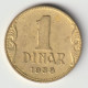 YUGOSLAVIA 1938: 1 Dinar, KM 19 - Joegoslavië