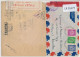ISRAEL CC CON CENSURA MILITAR 1958 - Lettres & Documents
