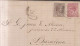 Año 1878 Edifil 192-188 Alfonso XII  Carta  Matasellos Reus Tarragona Membrete Viuda De Marti E Hijos - Cartas & Documentos
