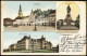 Frankenberg (Sachsen) Mehrbild Marktplatz Lehrer-Seminar Siegesdenkmal 1905 - Frankenberg
