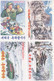 North Korea 2007 Happy New Year Postal Cards  5 Pcs - Korea, North