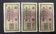 Set 6 WW2 Germany Nazi Propaganda FORGERY Overprint On Genuine 1000 Mark 1923 Banknote VF- (tear) - Other & Unclassified