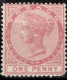 British Tobago (1879)  1d Scott 1 (1879) MH Stamp - Trinidad & Tobago (...-1961)