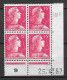 FRANCE 1957  N° 1011**  25.4.57 COIN DATE GOMME D'ORIGINE SANS CHARNIÈRE  NEUF TTB      2 SCANS - 1950-1959