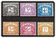 D69-74 1968 1969 No Watermark Postage Dues Set Of 6 Mounted Mint Hrd2d - Impuestos