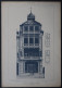OOSTENDE 1888 - VILLA DES DAUPHINS ,ANGLE DE LA DIGUE ET DE LA RAMPE LOUISE      45 X 32 CM   VOIR 2 SCANS - Architecture