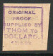 Ireland 1922 Thom Rialtas Original Proof On Ungummed Paper, Stamped In Violet On Reverse - Unused Stamps