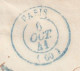 1841 Lettre De PARIS, Cad Bleu Vers Treuil Mureau Près St Jean D'Angely, Charente Inférieure - Décime Rural - 1801-1848: Precursores XIX