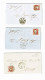 Portugal, 1856/8, 3 Cartas - Briefe U. Dokumente