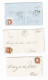 Portugal, 1856/8, 3 Cartas - Lettres & Documents