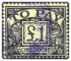 D68 1959-63 Crowns Watermark Postage Dues Used - Portomarken