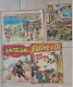 Recits Complets Lot De 4RC Collectio ESCARMOUCHES 1948 FLECHE D OR N°11 JACK MORTON N°3 BIG BILL LE CASSEUR N°52 1951 - Bücherpakete