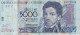 BILLETE DE VENEZUELA DE 5000 BOLIVARES DEL AÑO 2002  (BANKNOTE) - Venezuela