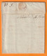 1800 - 4 Floréal An 8 - Marque Postale 12 TARASCON 32 X 8 Mm En Rouge Sur Lettre Pliée Vers DRAGUIGNAN, Var - 1801-1848: Vorläufer XIX