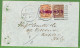 P0993 - INDIA - POSTAL HISTORY - QV 2 Colour Franking To Italy HAND STAMPED King 1881 - 1882-1901 Empire