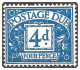 D43 1954-55 Tudor Crown Postage Dues Mounted Mint Hrd2d - Tasse