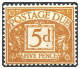 D44 1954-55 Tudor Crown Postage Dues Mounted Mint Hrd2d - Postage Due