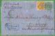 P0995 - INDIA - POSTAL HISTORY - QV 2 Colour Franking To Italy 1866  Via EGYPT - 1882-1901 Empire