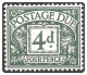 D23 1936-37 Edward Viii Watermark Postage Dues Mounted Mint Hrd2d - Portomarken