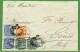P0997 - INDIA Burma - POSTAL HISTORY - QV 3 Colour Franking To Italy 1875 RAGOON - 1858-79 Crown Colony