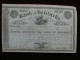 1847 BANK OF KENTUCKY STOCK CERTIFICATE 30 Shares $100 Louisville USA Bond - Banque & Assurance