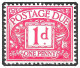 D2 1914 Royal Cypher Postage Dues 1d Carmine Unmounted Mint  Hrd2-d - Postage Due