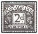 D4 1914 Royal Cypher Postage Dues 2d Agate Unmounted Mint Hrd2-d - Strafportzegels