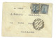 SP10) LIBIA CENT. 2 X 25 CENT. COLONIE ITALIANE STORIA POSTALE AGROMONTE POTENZA BUSTA  VIAGGIATA - Libya