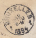 Great Britain Embossed Geprägt BROWN GOULD & Co., LONDON 1894 Cover Brief Hotel De L'Europe BRUXELLES Belgium (4 Scans) - Cartas & Documentos