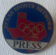 ATLANTA 96 ,TEXAS SPORTS NETWORK ,PRESS ,PIN,BADGE - Olympic Games