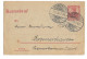 Germany 1905 10 Pf Germania Postal Kartenbrief Blankenburg To Bremerhaven Nice Strikes - Andere & Zonder Classificatie