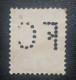 Switzerland Used Postmark Perfin Stamp Geneve Cancel - Perfin