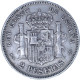 Espagne-2 Pesetas Alphonse XII 1882 Madrid - Otros & Sin Clasificación