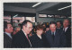CHENOVE- 9/11/1196 Danièle MITTERRAND- Roland CARRAZ -Jean ESMONIN  Photo-carte- Inauguration Bibliothèque F. Mitterrand - Chenove