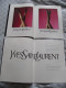 Delcampe - 2 Grands Livrets YVES SAINT LAURENT 1993 1994 Bas Et Collants Concept Modèles ++ - Fashion