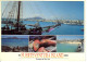 CP ESPAGNE FUETEVENTURA Corralejo Puerto Y Pesca Bateau Boat Poisson Fish Plage  Grand Format - Fuerteventura