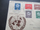 Schweiz 1955 UNO Nations Unies FDC 10 Jahre Vereinte Nationen Mi.Nr.22 / 27 Nach Menden Sauerland Gesendet - ONU