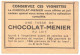 IMAGE CHROMO CHOCOLAT MENIER TASSE LAIT N° 344 CHARENTE MARITIME LA ROCHELLE ENTREE DU PORT - Menier