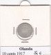 PAESI BASSI OLANDA 10 CENTS  WILHELMINA  ANNO 1917 COME DA FOTO - 10 Centavos