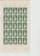 SARRE-1954-3- FEUILLES DE 25 VALEURS-CD N° 334/336/-OEUVRES POLULAIRES NEUF**// - Unused Stamps