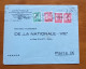 Oblitération De Sofia Gare Du 3-VI-1938 Pour Paris : La Nationale Cie Anonyme D'Assurances - Covers & Documents