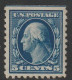 Etats-Unis D'Amérique - N°203 * (1916-19) G.Washington : 5c Bleu (dentelé 10) Sans Filigrane - Oblitérés