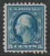 Etats-Unis D'Amérique - N°203 * (1916-19) G.Washington : 5c Bleu (dentelé 10) Sans Filigrane - Gebruikt