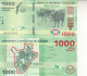 BURUNDI 1000 FRANCS 2021 P 51 Lot X5 UNC Notes - Burundi