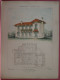 2 PLANS =   VILLA ,, L' ARLESIENNE  ,,  -  Mr. RAOUL BRANDON  ARCHITECTE   37 X 28 CM  VOIR LES IMAGES ÉTAT DES PLANS - Architettura