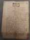 VIEUX PAPIERS Cachets BRETAGNE 1698 . Signer MARTIN Et BOIRON - Cachets Généralité