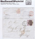 Ireland Dublin 1864 Letter To Jerez Re Wines With 6d Lilac Plate 3 Tied DUBLIN/186 Duplex, ESPANA IRUN Border Cds - Storia Postale