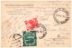 ROMANIA : 1952 - STABILIZAREA MONETARA / MONETARY STABILIZATION - POSTCARD MAILED With OVERPRINTED STAMPS - RRR (an187) - Briefe U. Dokumente