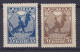 Russian Sozialist Soviet Republic 1918 Mi. 149-50x, 1. Jahrestag Der Oktoberevolution MH*/MNG(*) Complete Set (2 Scans) - Unused Stamps