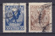 Russian Sozialist Soviet Republic 1918 Mi. 149-50x, Jahrestag Der Oktoberevolution Schwert Zertrennt Kette Complete Set - Oblitérés